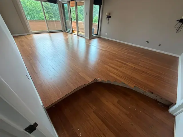 Hardwood floor installation